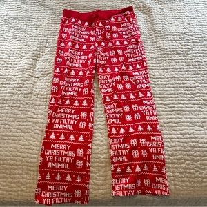 “Merry Christmas You Filthy Animal” Christmas Pajama Pants